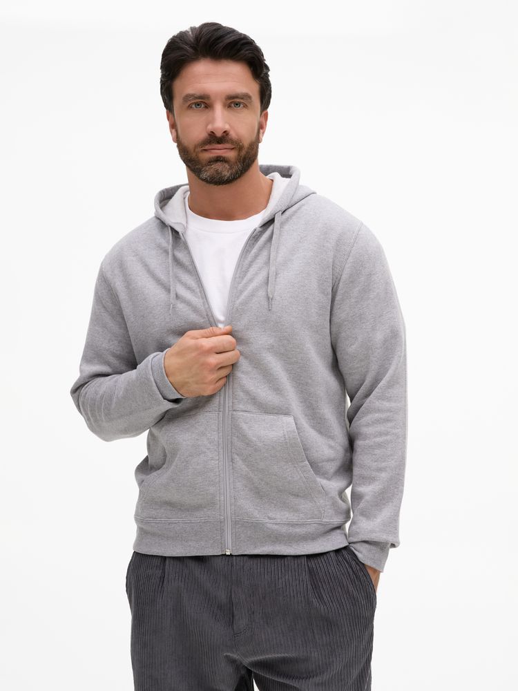 Толстовка унисекс Stone, серый меланж-4