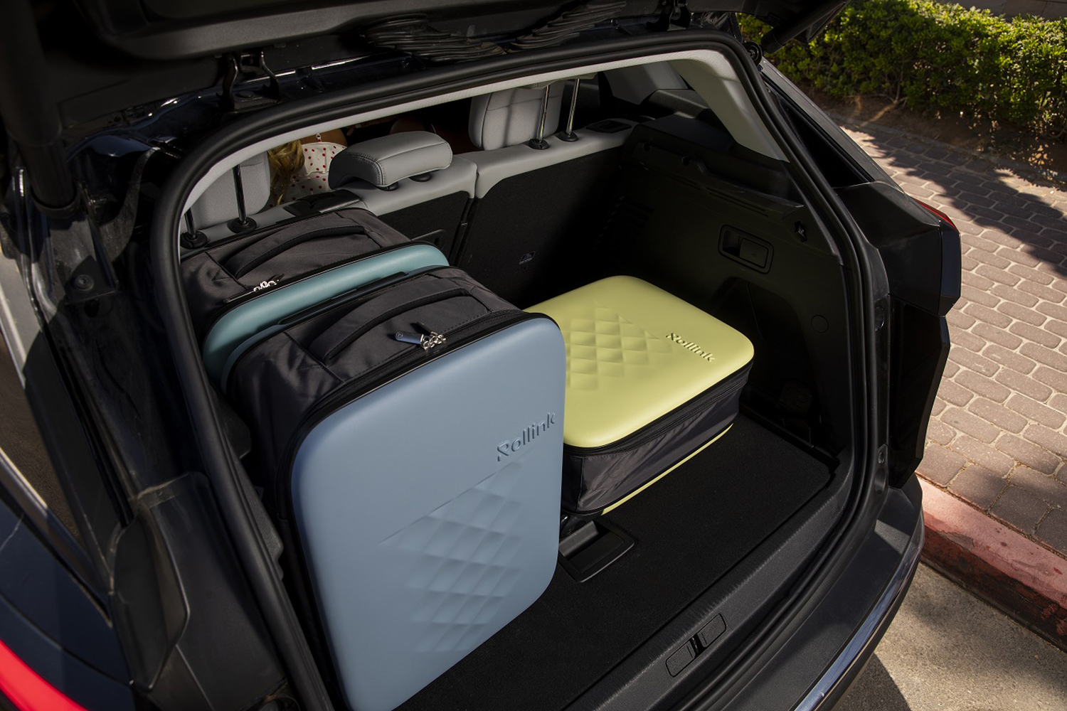 Чемодан складной Rollink Vega II 55x40x20 см, 2 колеса, бирюзовый-15