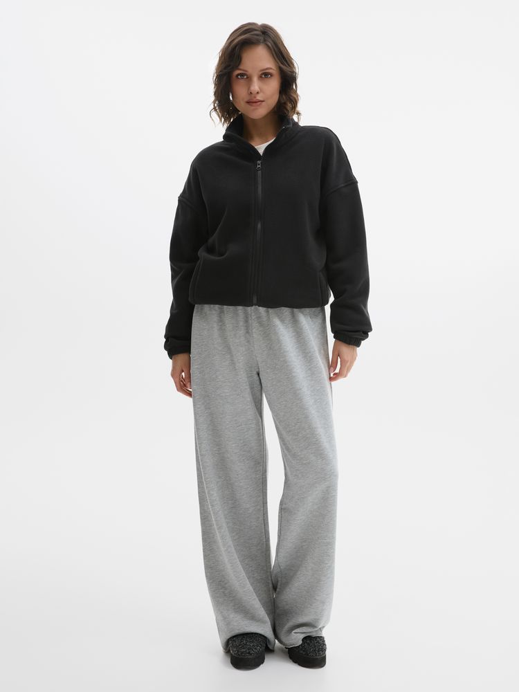 Куртка флисовая унисекс Nebo, черная-6