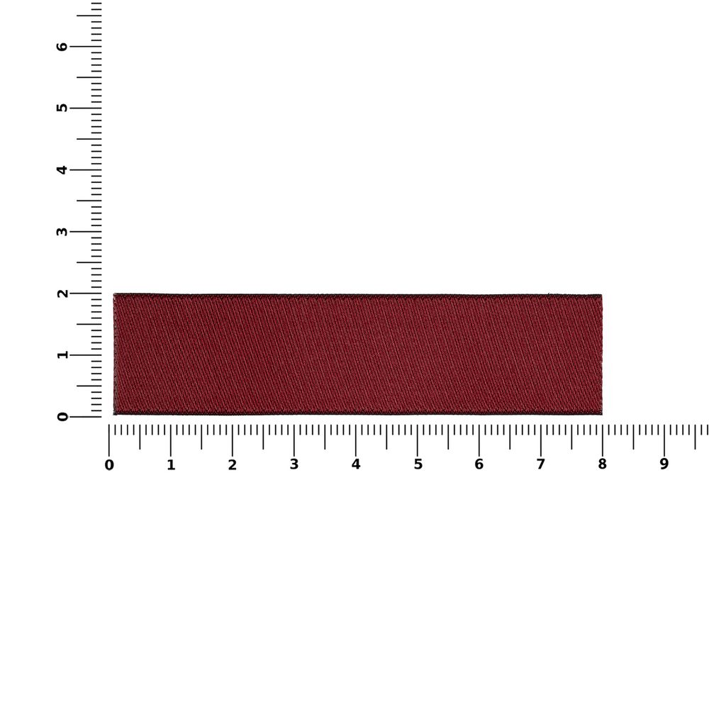 Лейбл тканевый Epsilon, S, бордовый-2