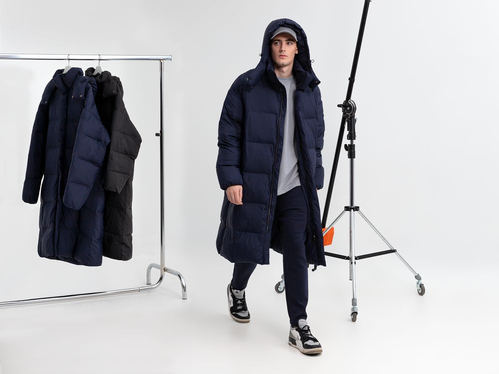 Пуховик унисекс Kapsula, серый-9