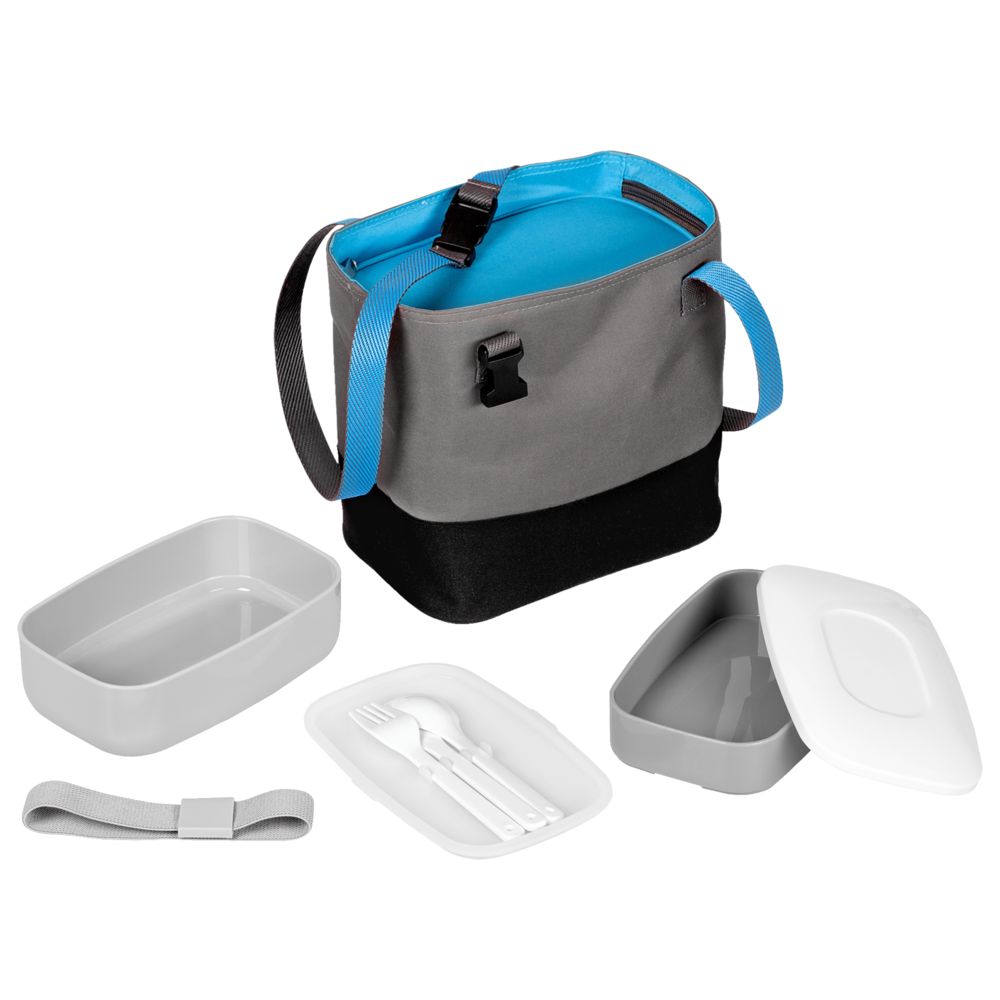 Набор ланчбоксов в термосумке Takk Mamma, бирюзовый-0