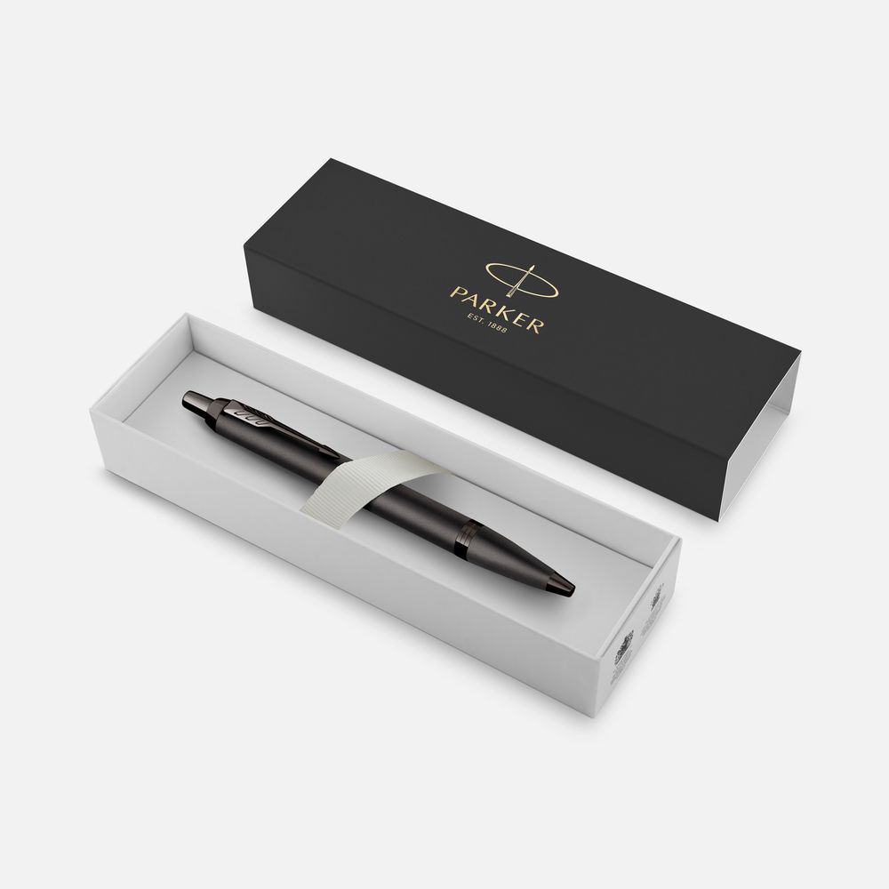Ручка шариковая Parker IM Professionals Monochrome Titanium, темно-серая-0