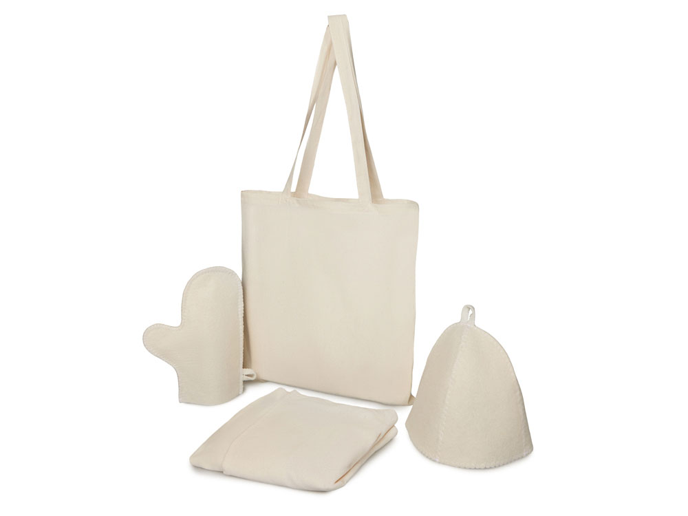 Банный набор с парео Healing Light, женский, белый-0