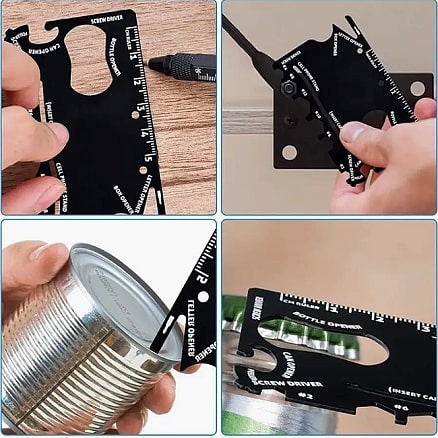 Мультитул Tools Capture в виде карточки, Черный-3