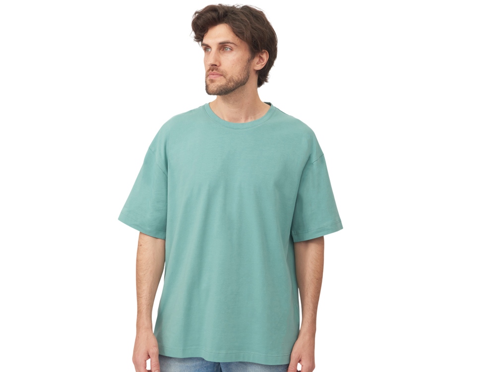 Футболка оверсайз Vienna унисекс , припылено-бирюзовый-5