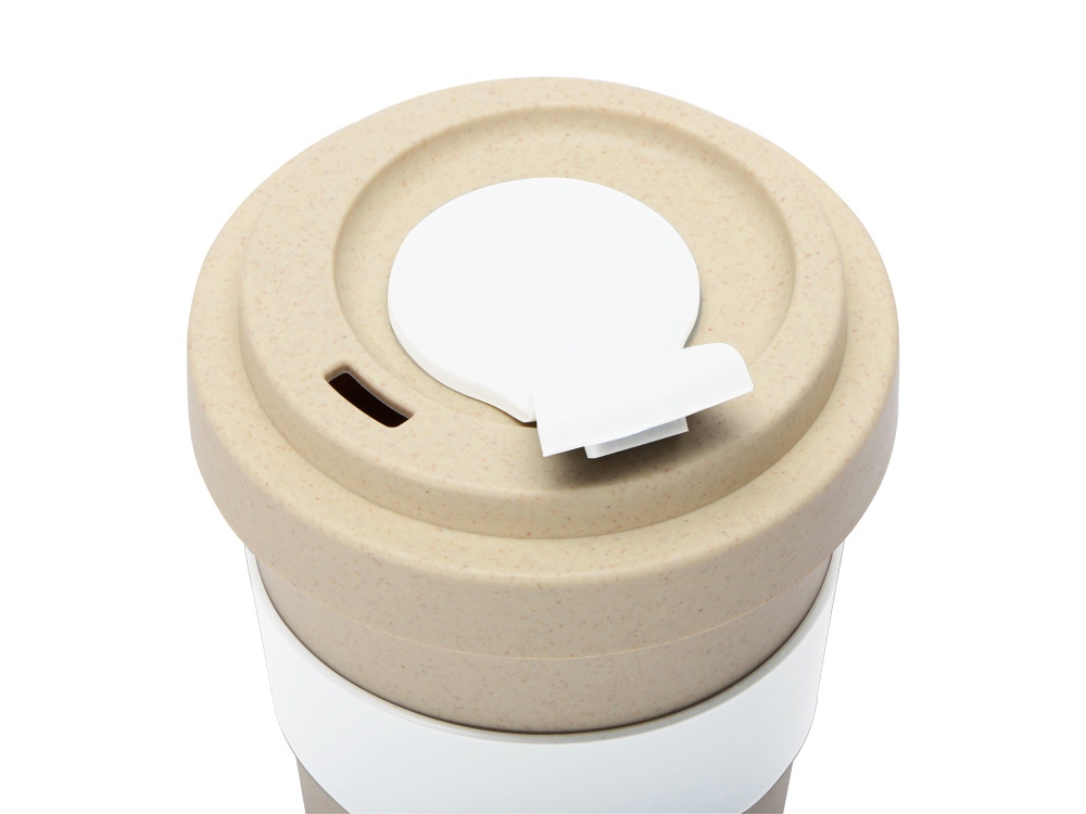 Стакан из пшеничного волокна Flava, белый-3