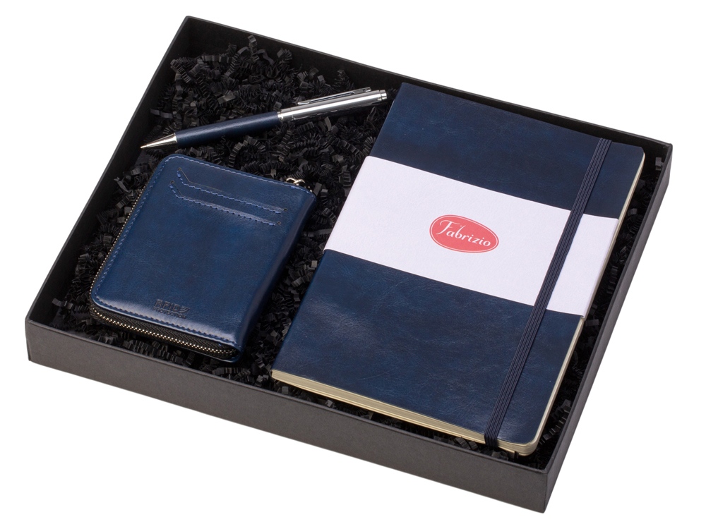Подарочный набор Fabrizio Small, темно-синий-1