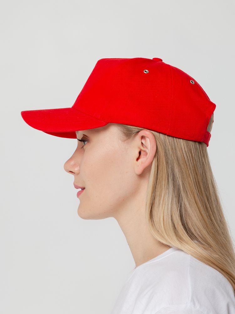 Бейсболка Standard, красная-5