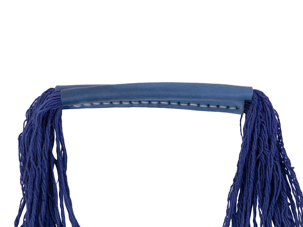 Авоська Dream М old style 15 литров с кожаными ручками, синий (12)-1