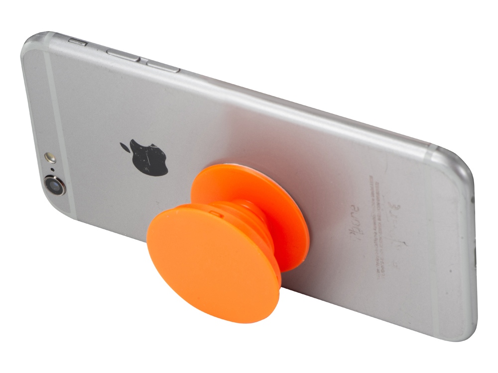 Держатель для телефона Pop Stand, оранжевый-4