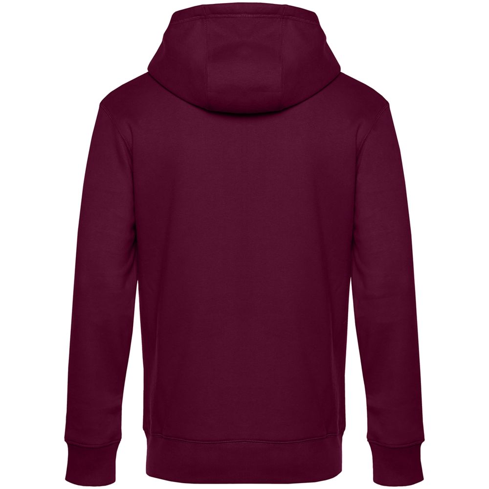 Толстовка с капюшоном унисекс King, бордовая-2