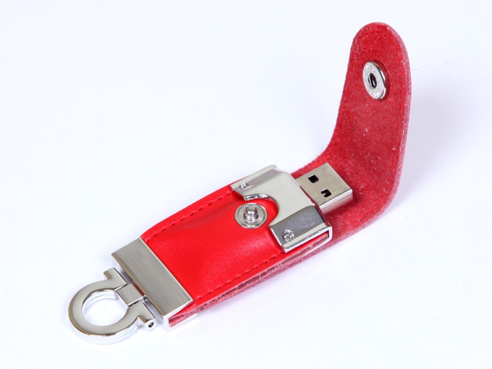 USB-флешка на 8 Гб в виде брелка, красный-0