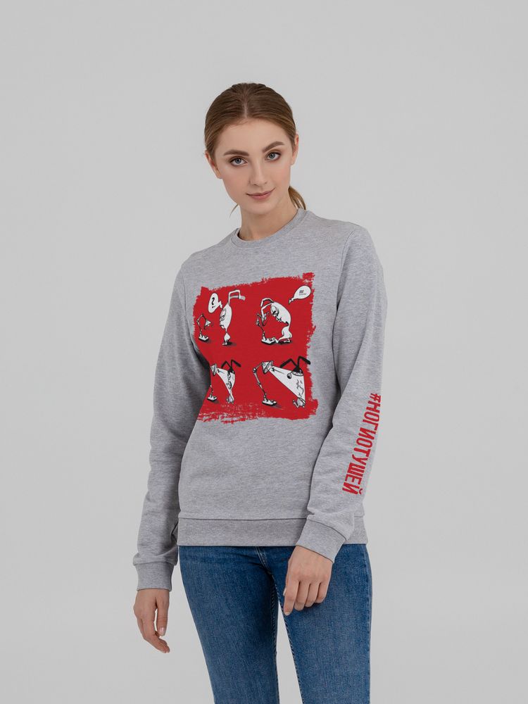 Толстовка «Ногиотушей», серый меланж-0