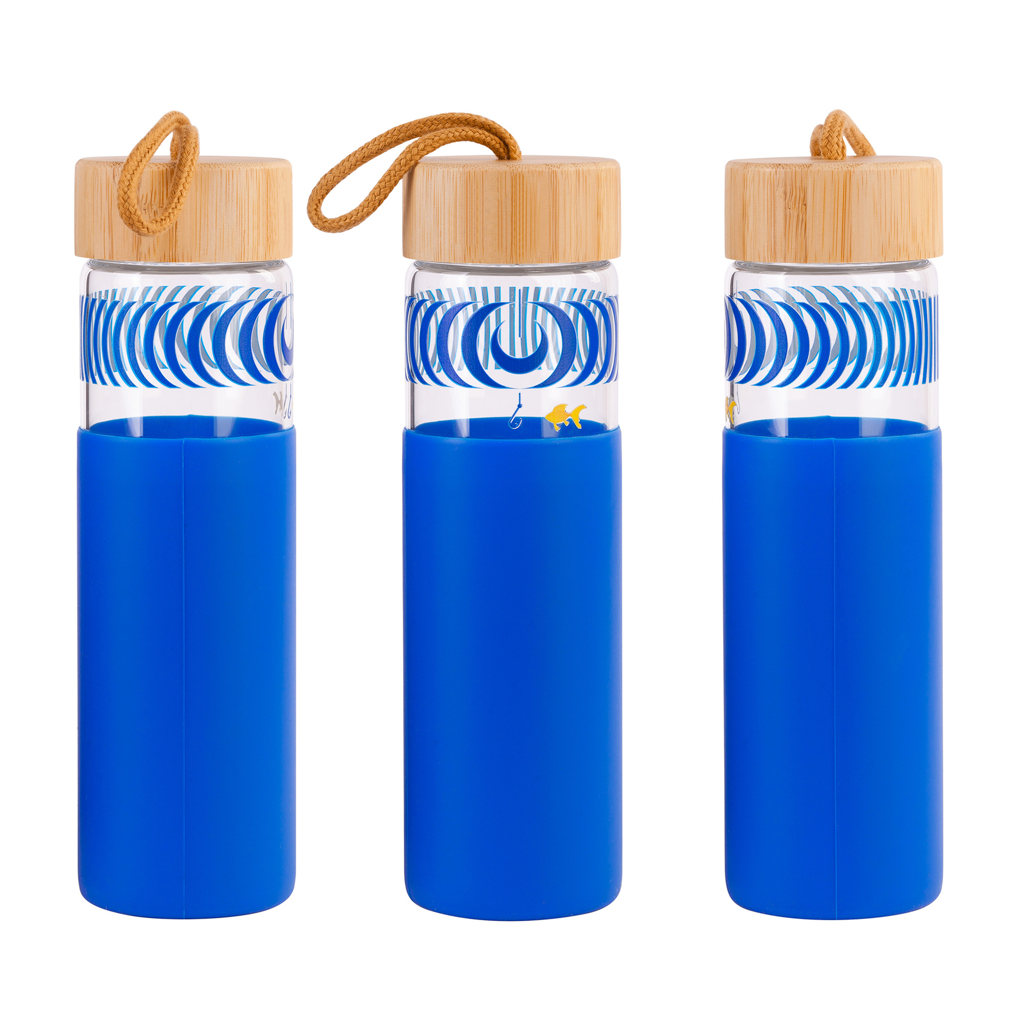 Бутылка для воды "Wellness" в силиконовом чехле-5