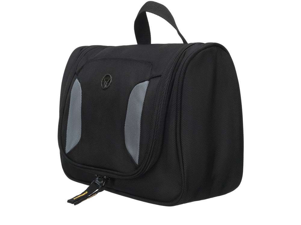 Несессер TORBER, дорожный, чёрный/серый, полиэстер, 27х11х22 см-1