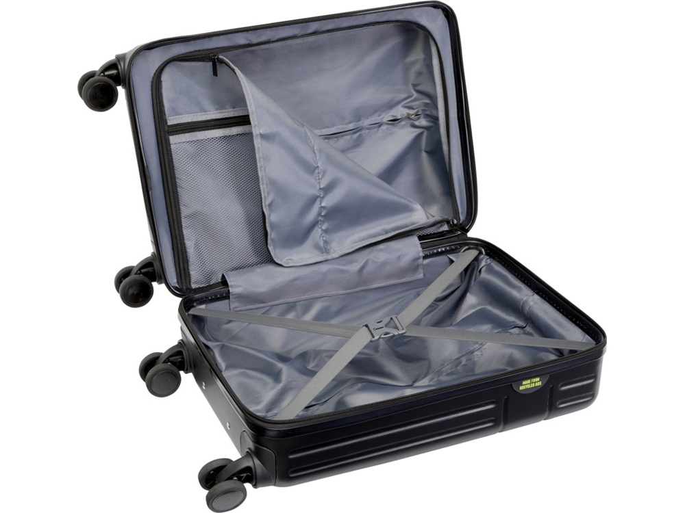 Чемодан на колесах Rover из материалов, переработанных согласно стандарту GRS, 40 л - Черный-3