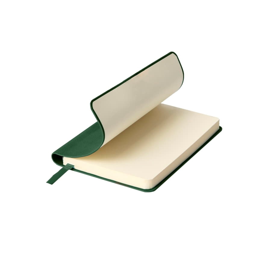 Ежедневник недатированный SALLY, A6, темно-зеленый, кремовый блок в линейку, зеленый-3