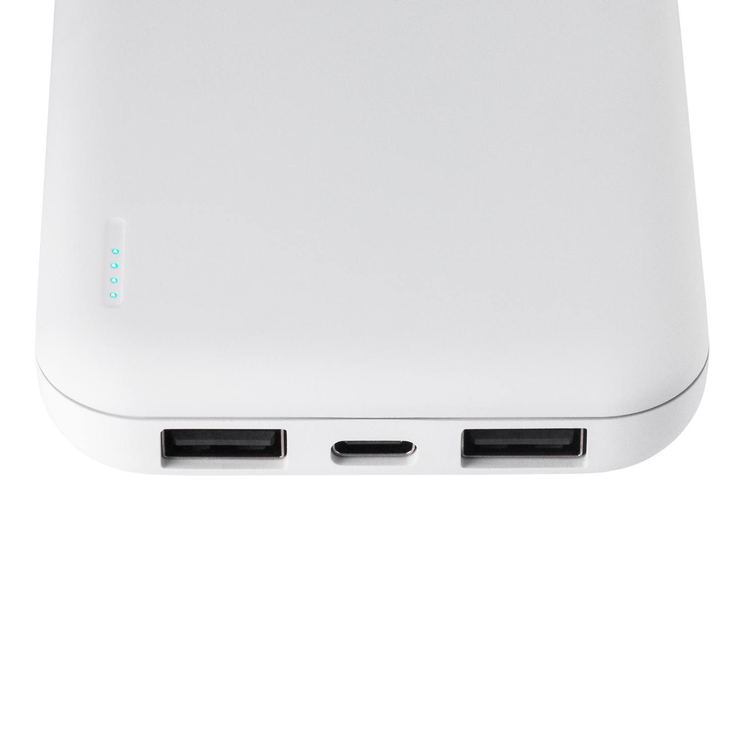 Внешний аккумулятор с подсветкой Luce 10000 mAh, белый-4