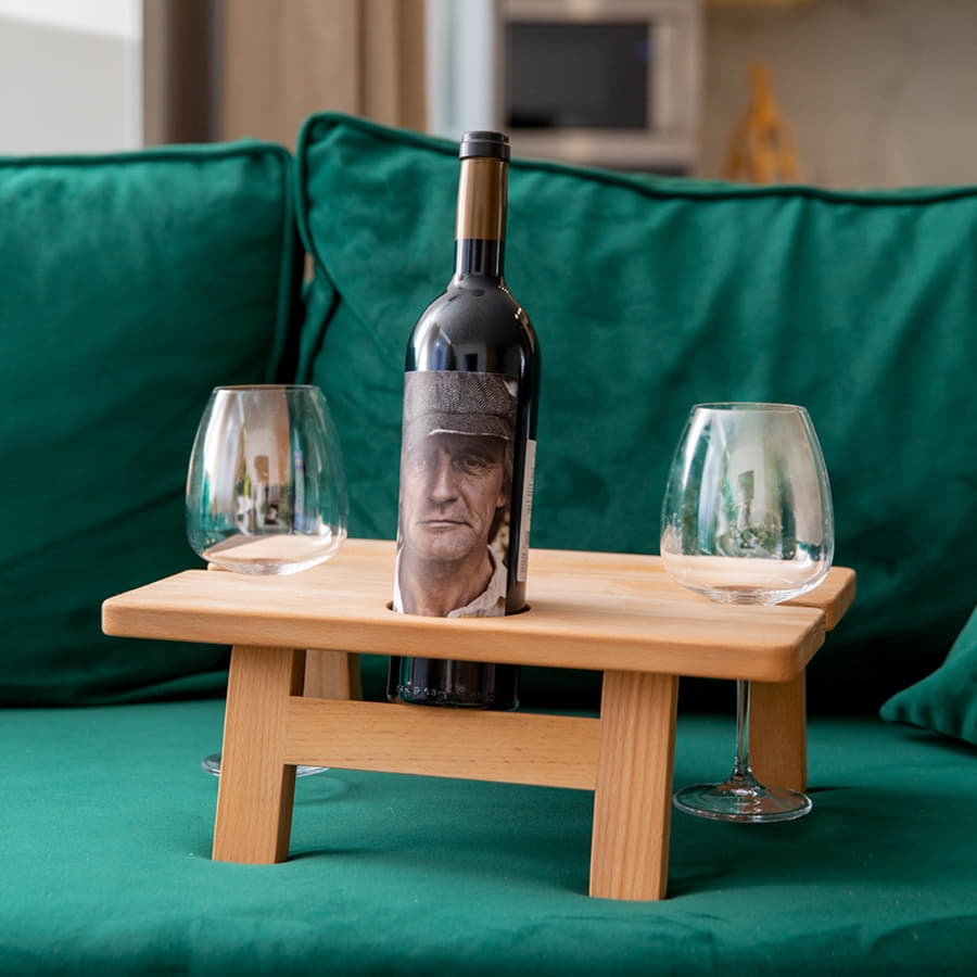 Винный стол, 40х29,5х16см, бук, светло-коричневый-1