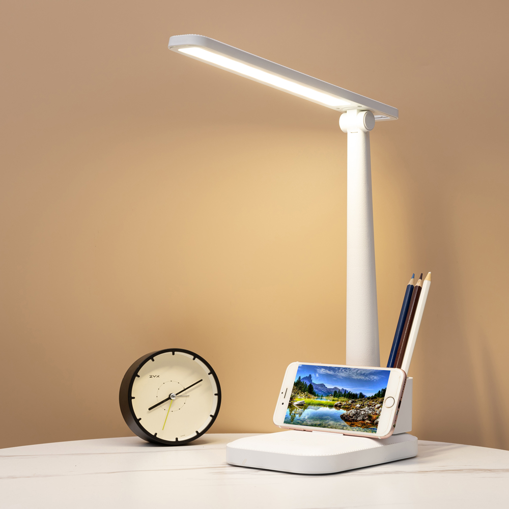 Настольная лампа c встроенной батареей Melissa, Белый-10