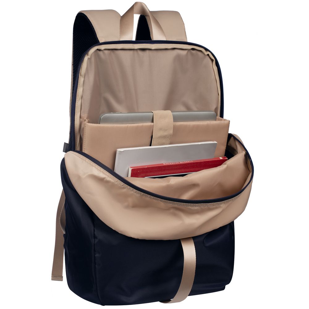 Рюкзак coolStuff, темно-синий с бежевым-5