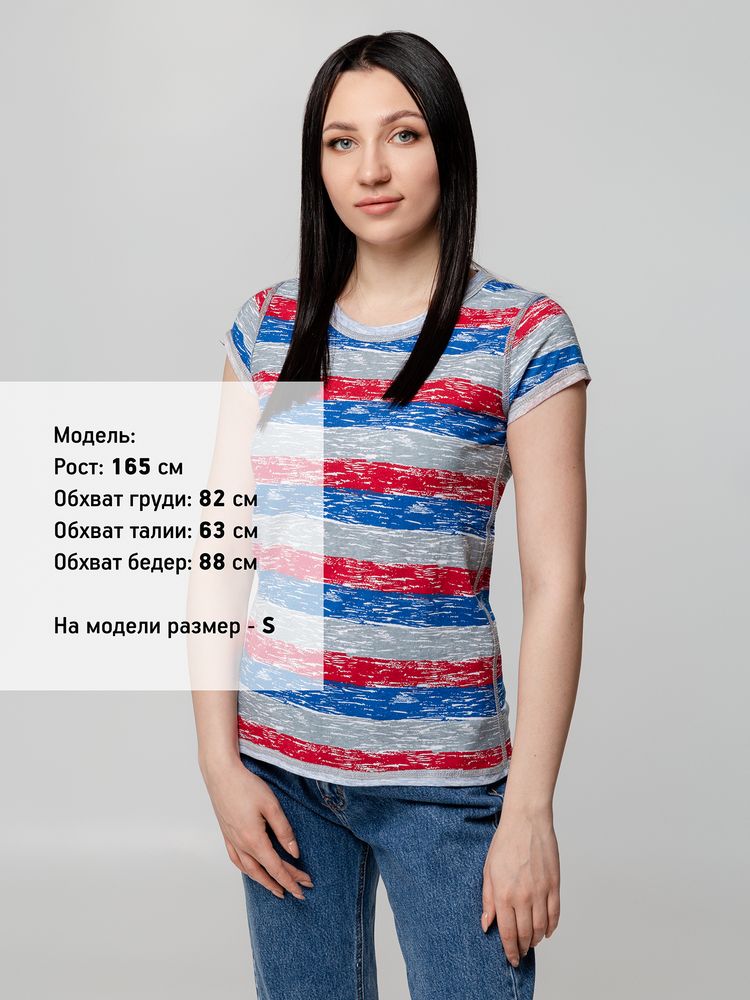 Футболка женская Rayet Lady двусторонняя, красная с синим-6