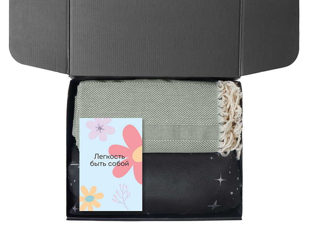 Подарочный набор Re:f. Shelter  с пледом, зеркалом, свечой и диффузором-2