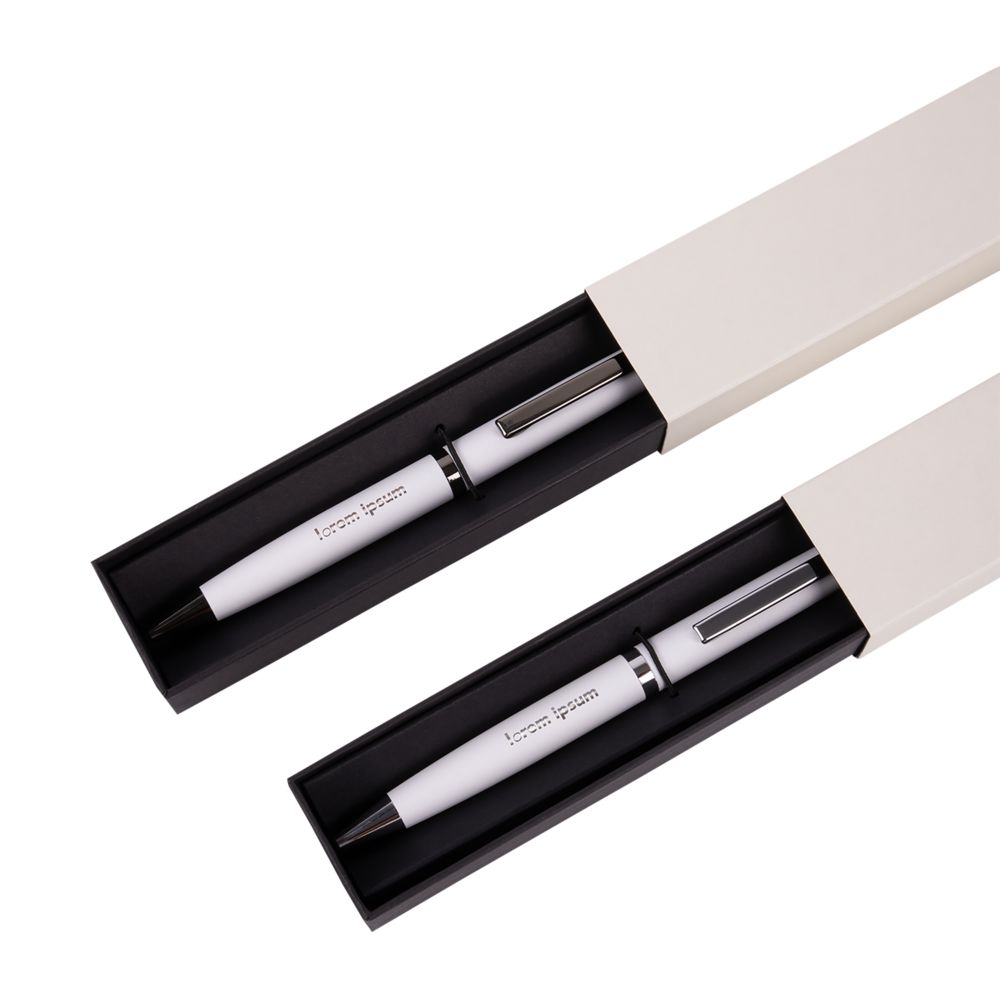 Ручка шариковая Inkish Chrome, белая-3