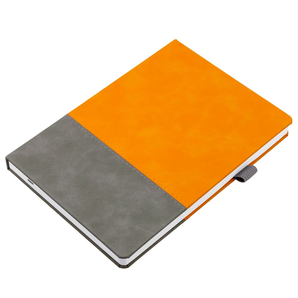 Ежедневник Horizon, недатированный, серый с оранжевым-4