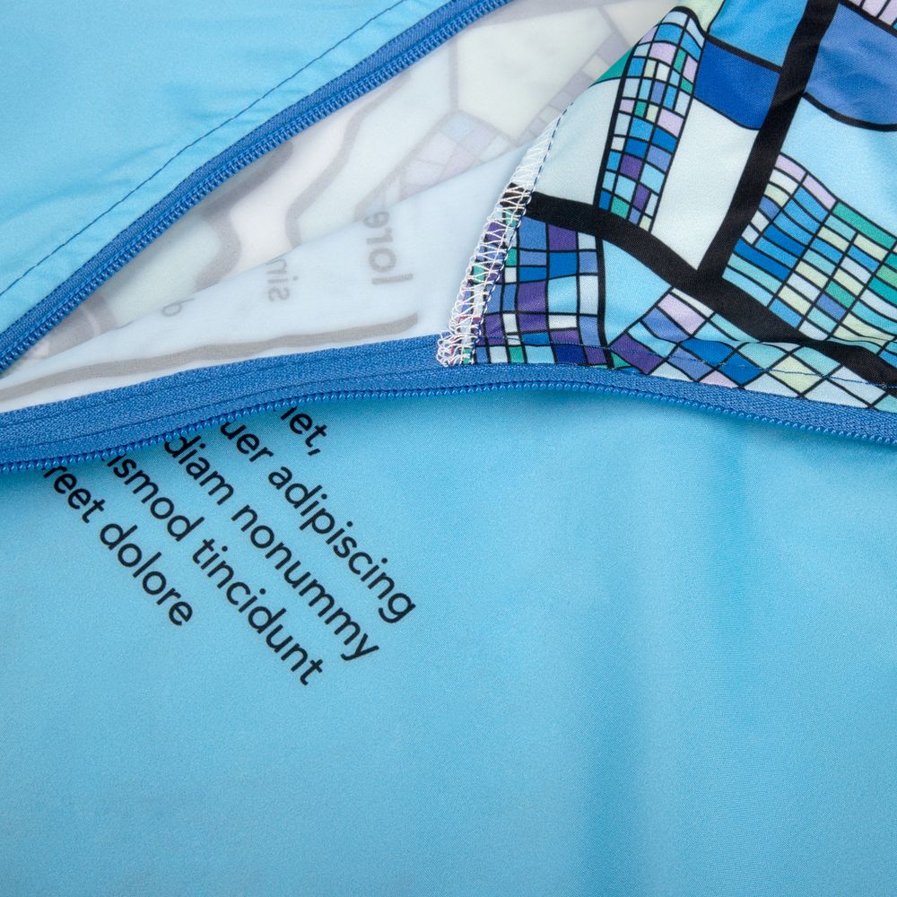 Дождевик-пончо AquaStop взрослый на заказ, разноцветный, единый размер-5