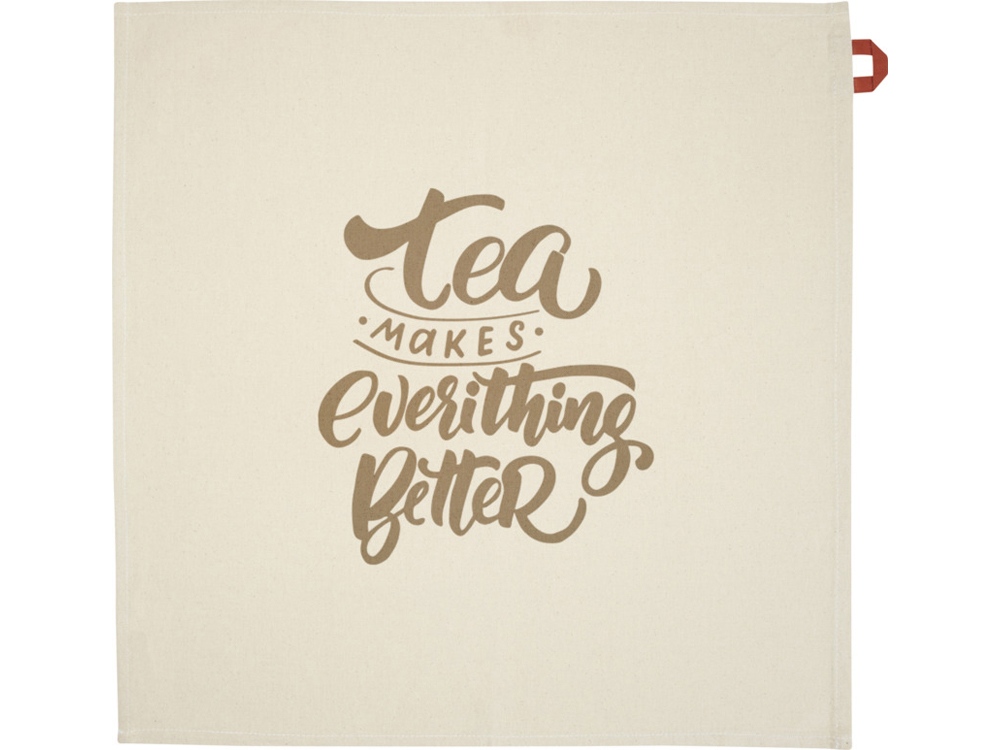 Alora кухонное полотенце из переработанного хлопка плотностью 200 г/м² - красный кирпичный-2