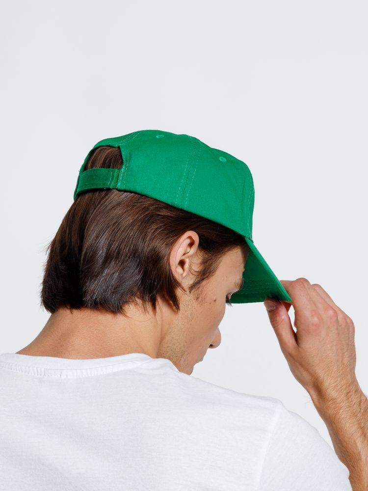 Бейсболка Promo, зеленая-4