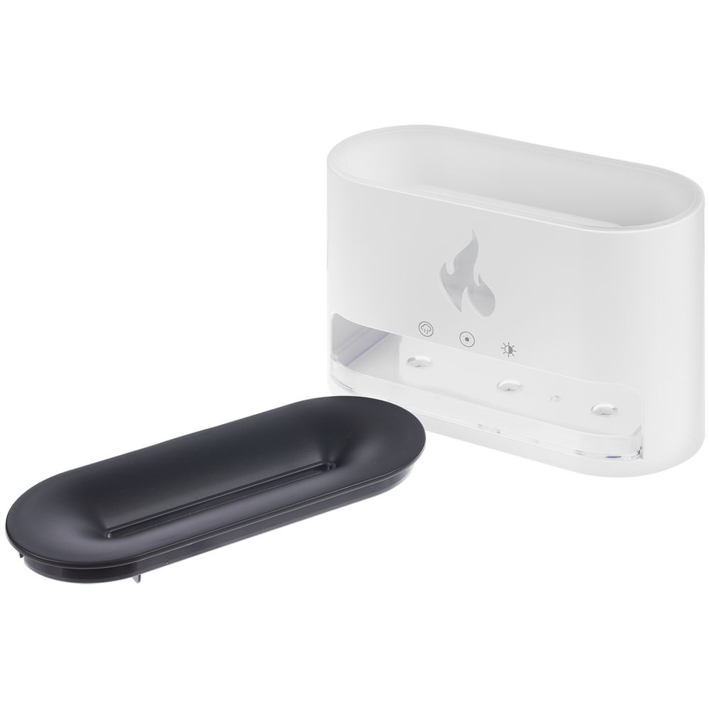 Увлажнитель-ароматизатор Fusion Blaze с имитацией пламени, белый-3