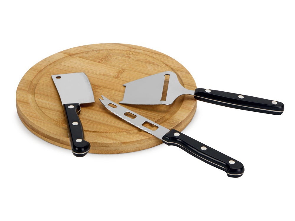 Набор для сыра с приборами Fabrizio, черный-1