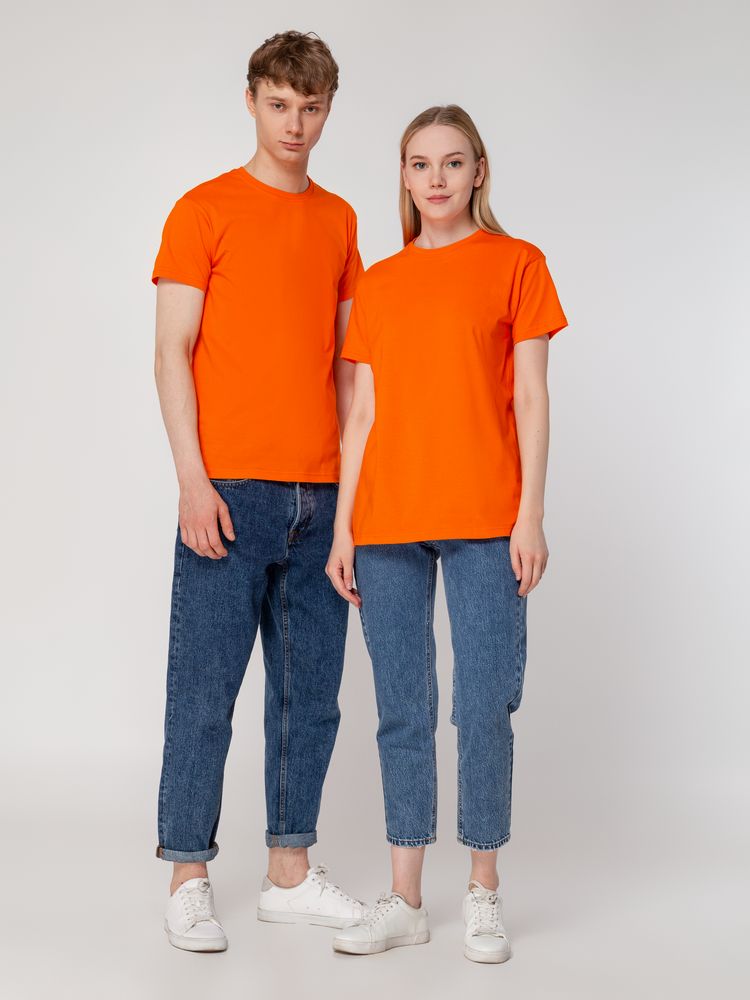 Футболка унисекс T-Bolka 160, оранжевая-8