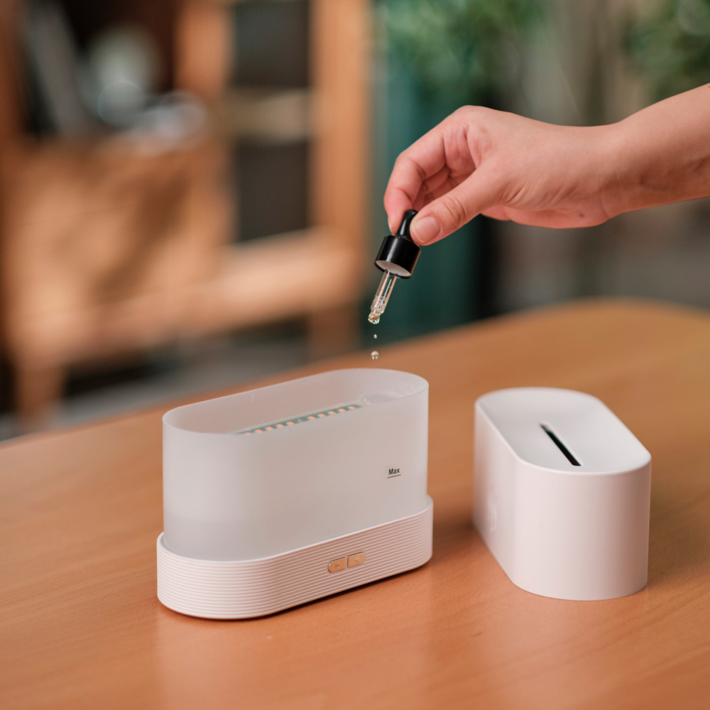 Светодиодный USB увлажнитель-ароматизатор Flame RGB, Белый-3