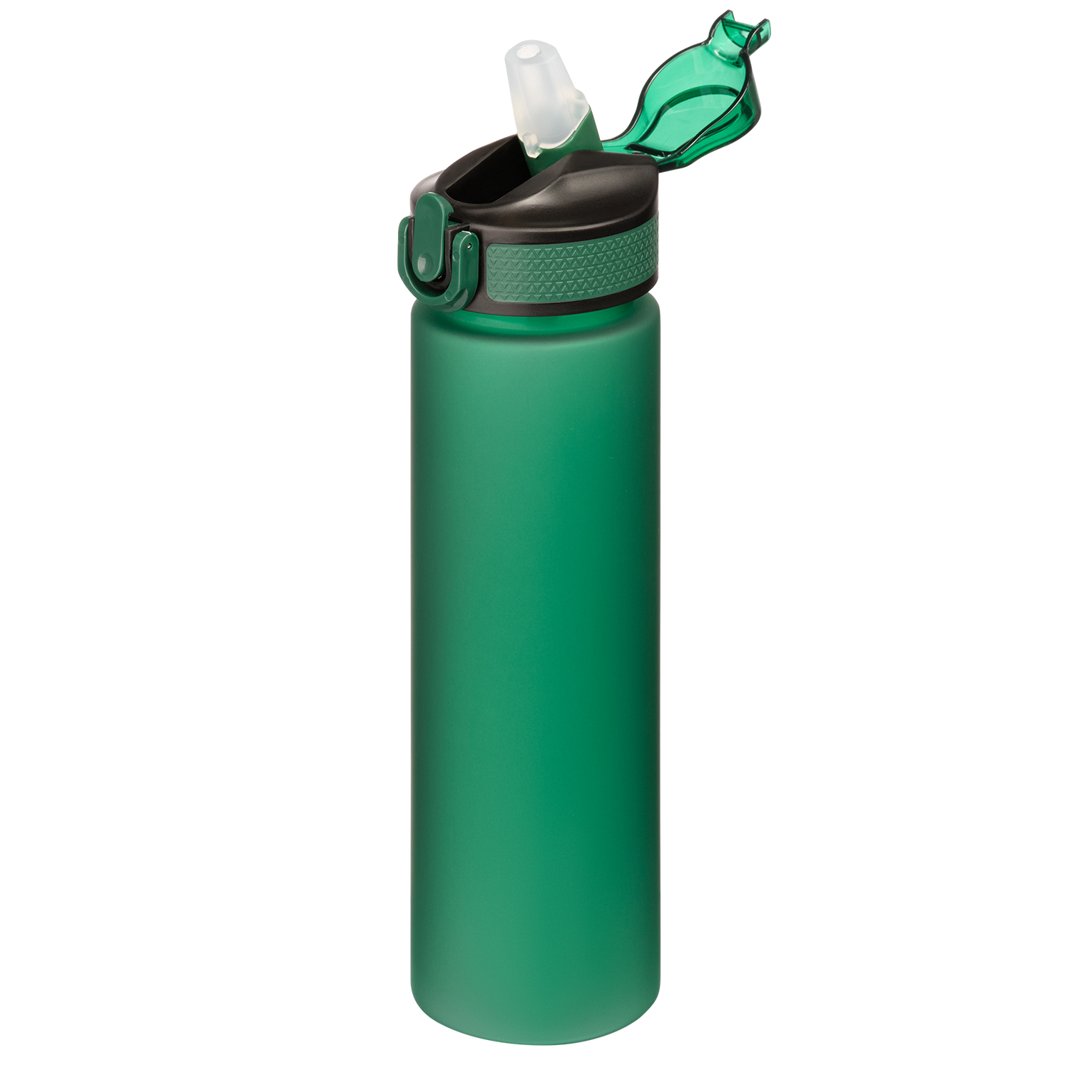 Бутылка для воды Флип (Flip), темно-зеленая-4