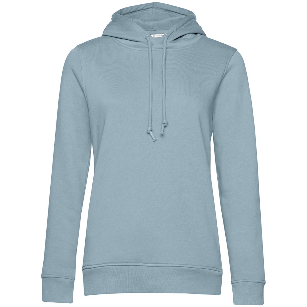 Толстовка с капюшоном женская BNC Inspire (Organic), серо-голубая-0