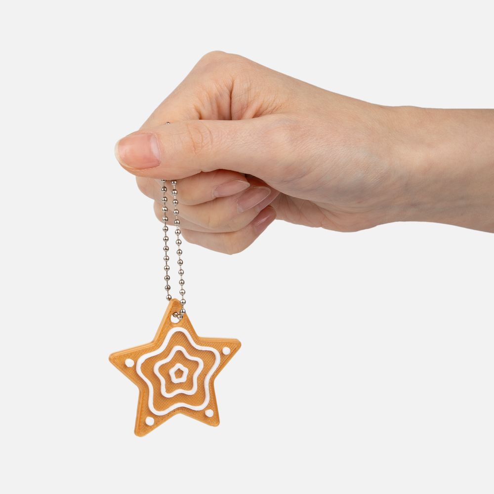 Мини-подвеска «Пряник», 3D-печать на заказ, звездочка-2