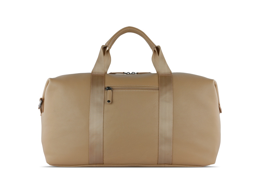 Сумка дорожная BUGATTI Elsa, песочного цвета, воловья кожа/полиэстер, 47х22х24 см-7
