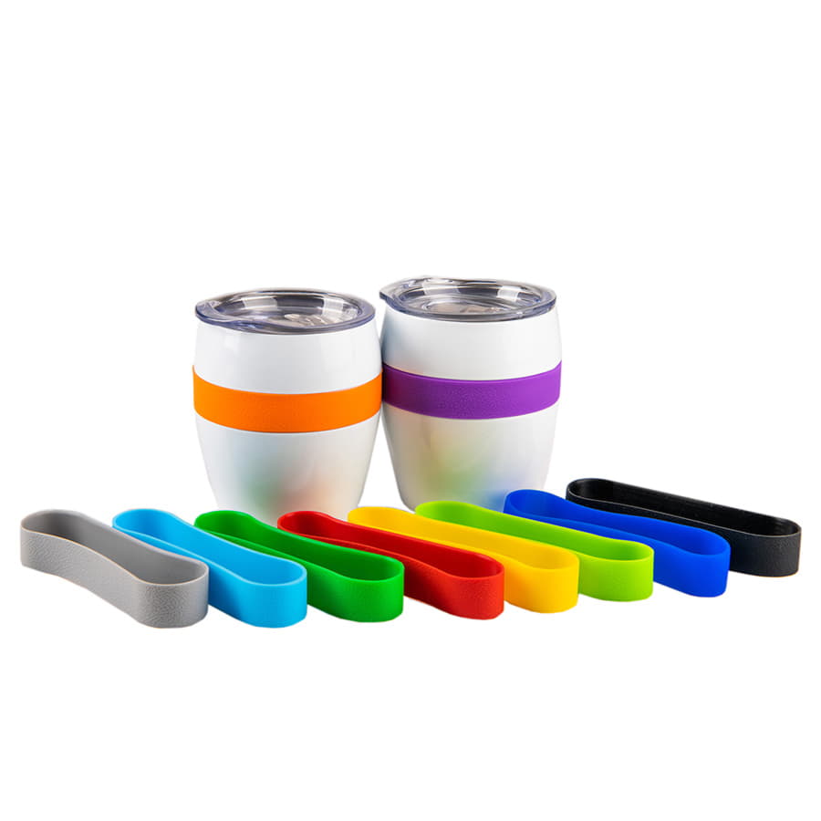 Термокружка LINE, белый, зеленый-10