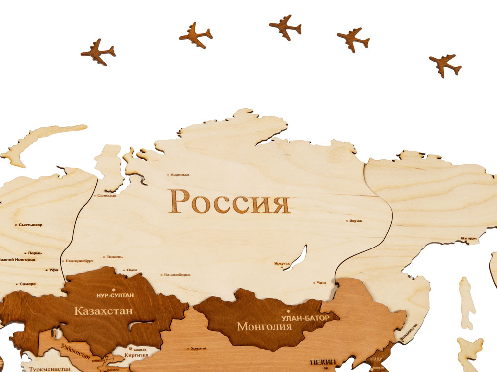 Интерьерная карта мира World-4