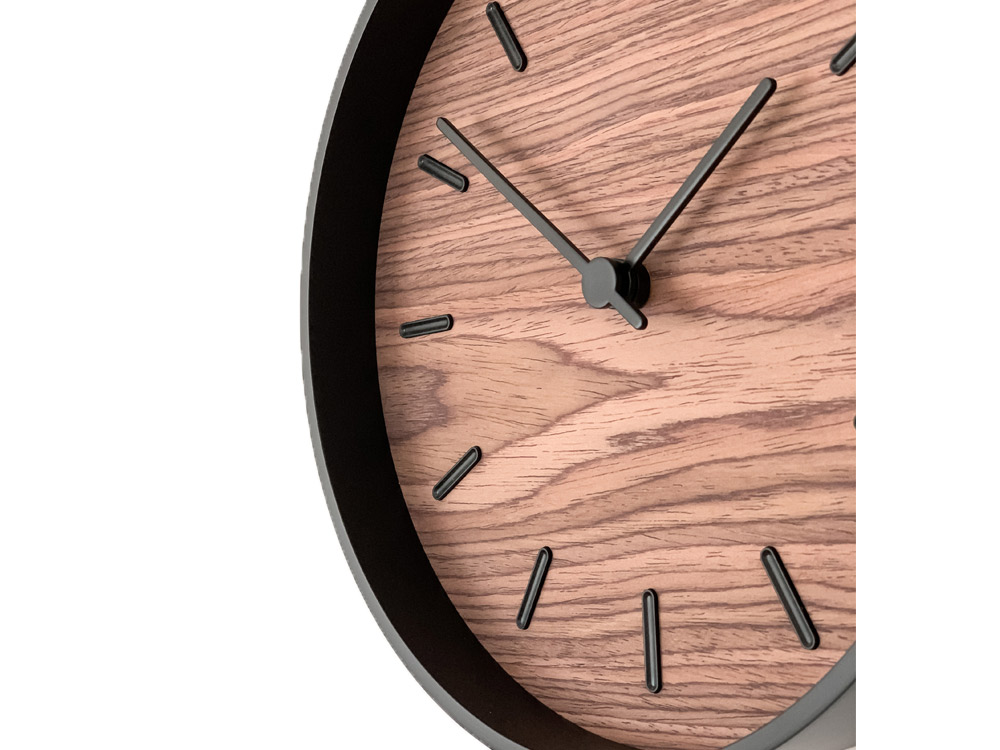 Часы настенные Tiger S, черный, орех-3