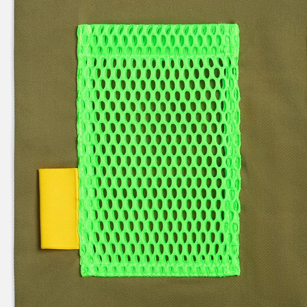 Заготовка из крупной сетки Rete, M, зеленый неон-4