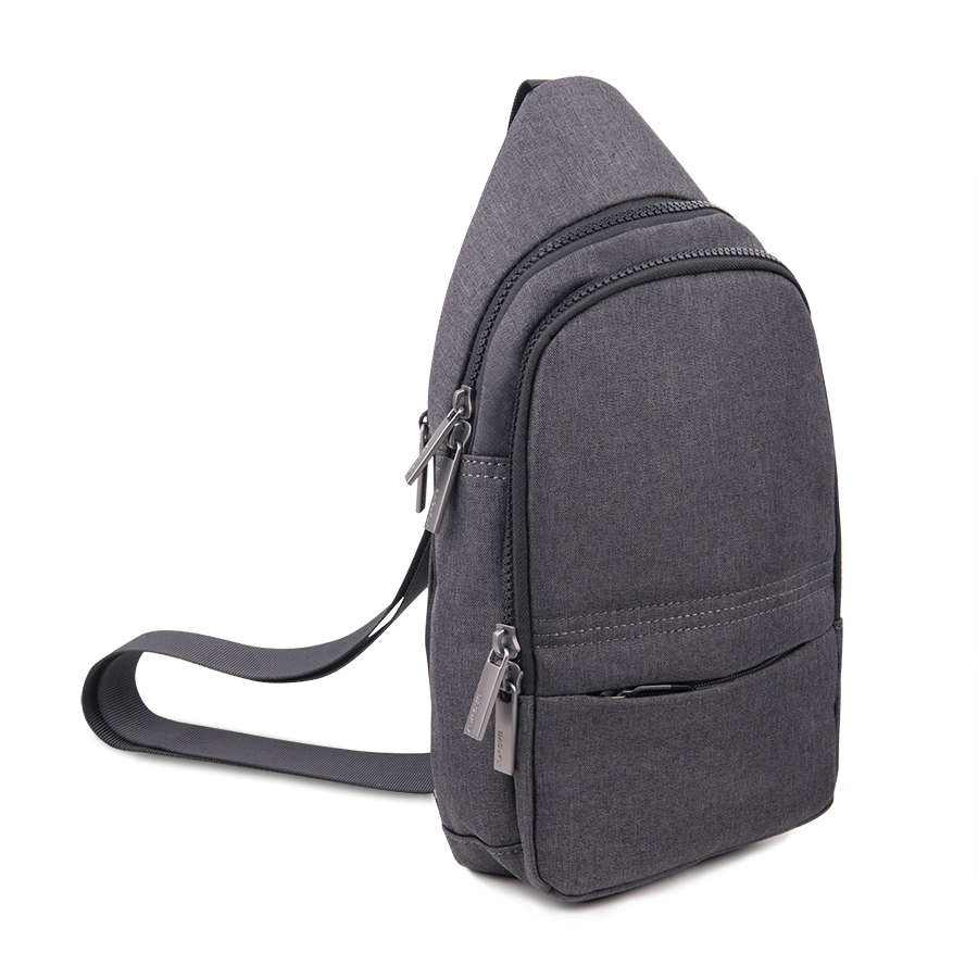 Сумка на плечо CORE, серый, 100% полиэстер , серый, голубой-0