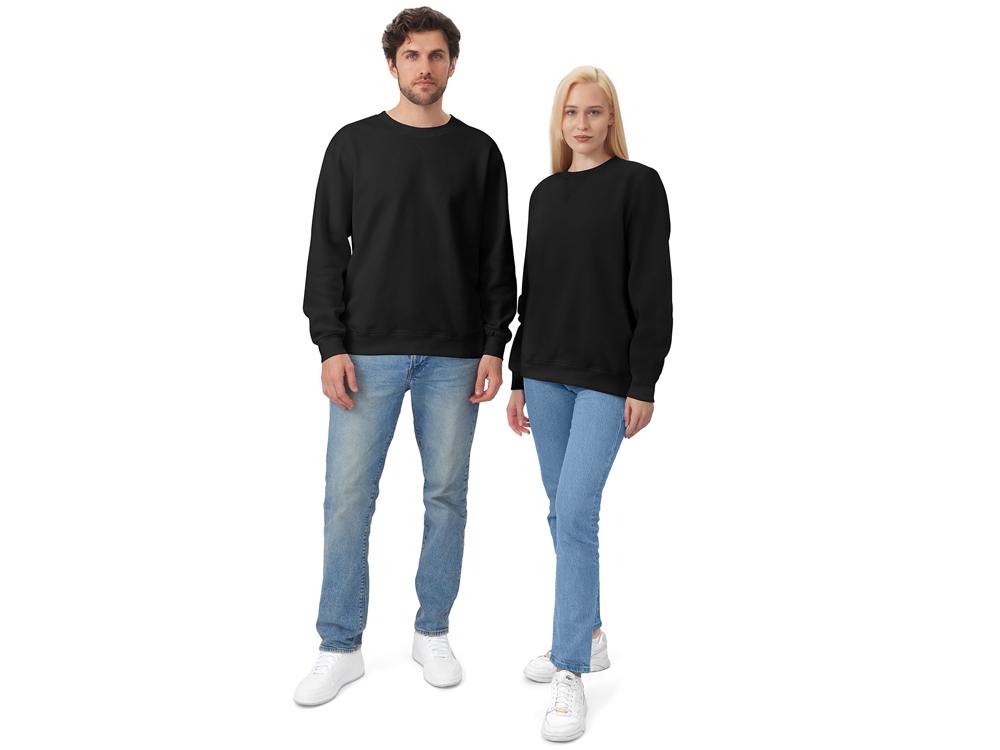 Свитшот оверсайз Lisbon унисекс, черный-8