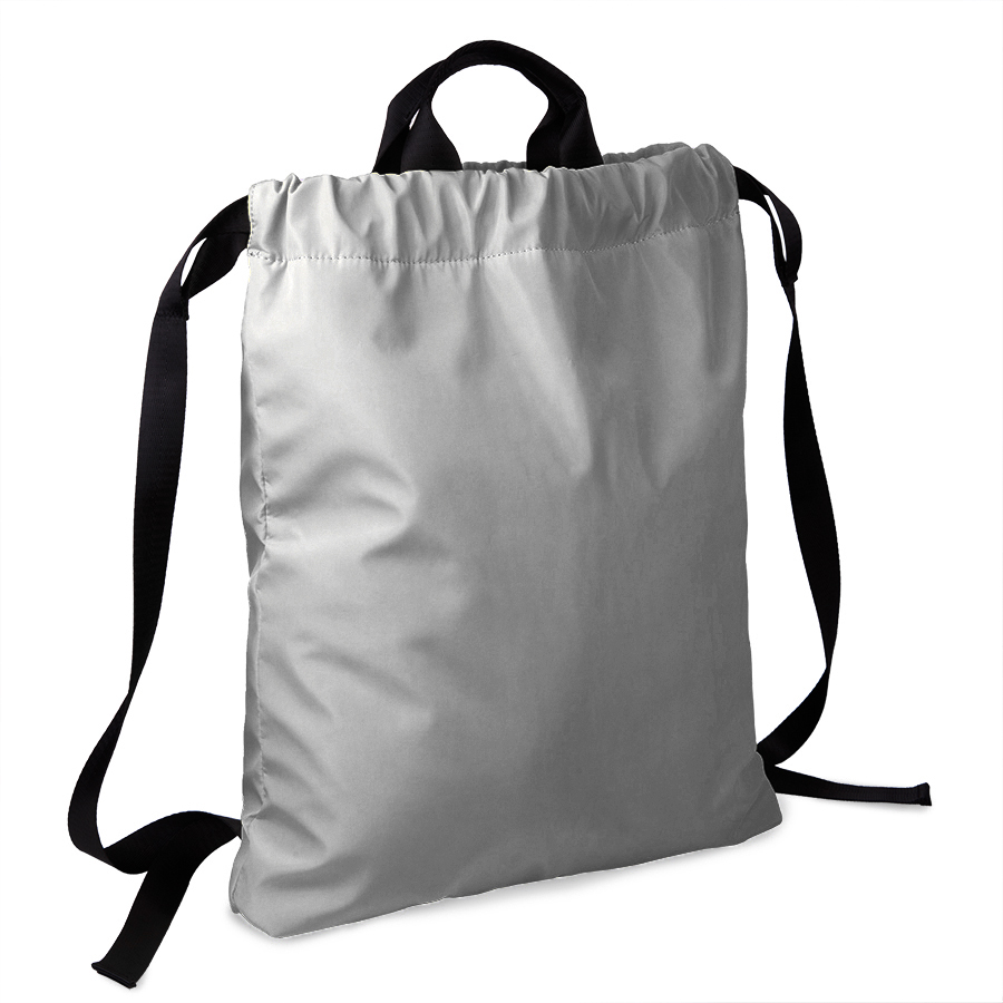 Рюкзак RUN, светоотражающий серый, 48х40см, 100% полиэстер, серый-0