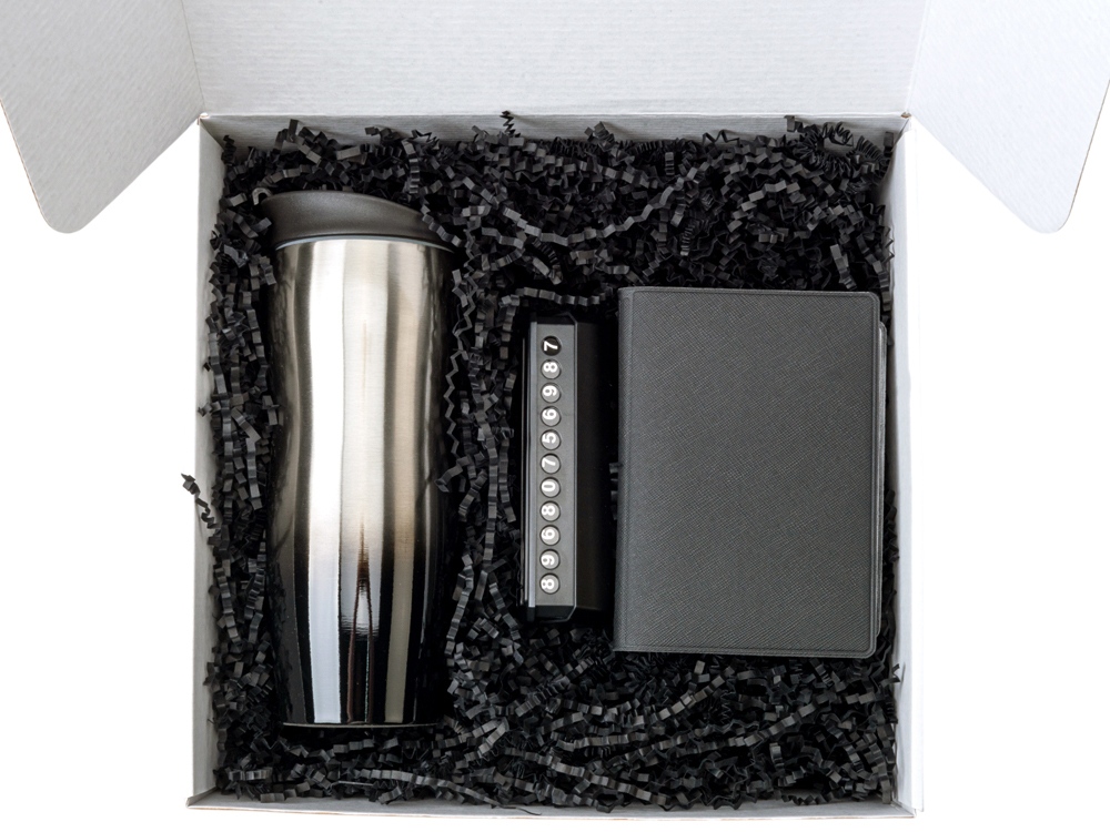 Подарочный набор  Vice с термокружкой, парковочной визиткой и обложкой для документов-3