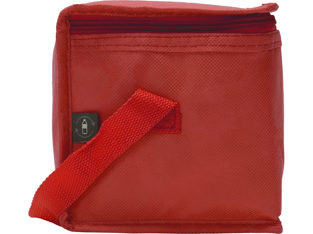 Сумка-холодильник Reviver из нетканого переработанного материала RPET, красный-7